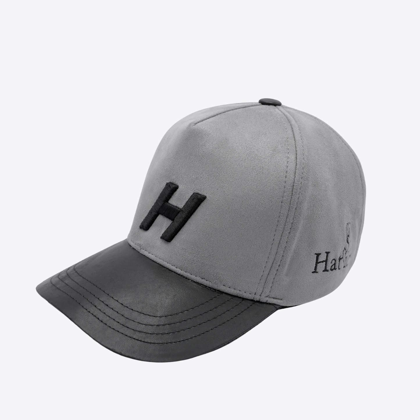 The Hatlic Grey Suede 'H' Cap