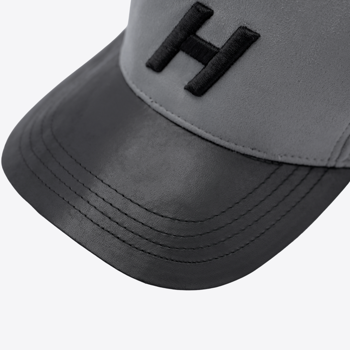 The Hatlic Grey Suede 'H' Cap