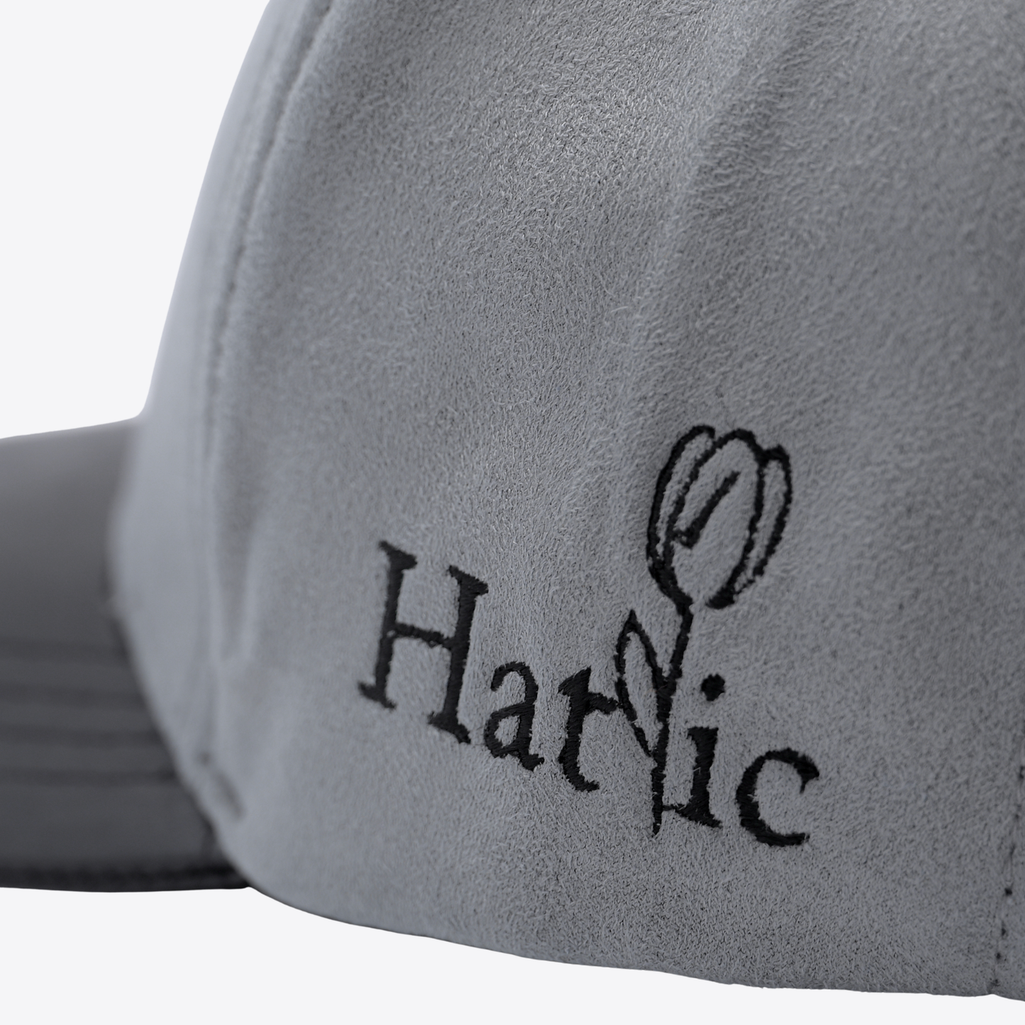 The Hatlic Grey Suede 'H' Cap